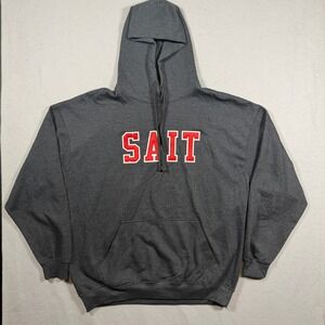 JPT Classics Mens SAIT Pullover Hoodie XL Charcoal Grey Tackle Twill Logo NWT